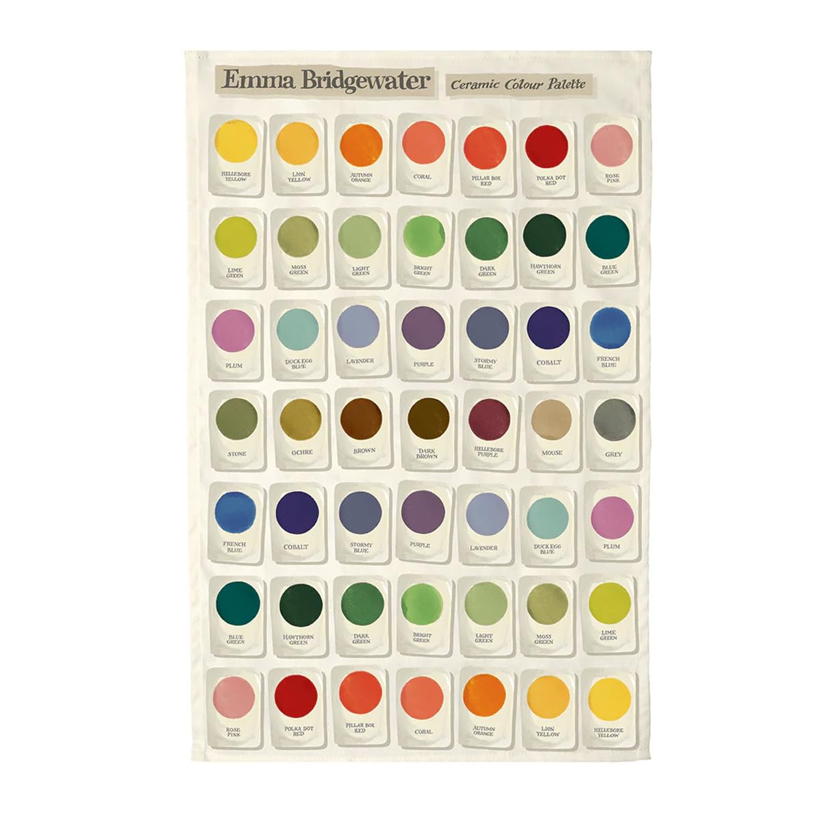 Emma Bridgewater Colour Chips Tea Towel