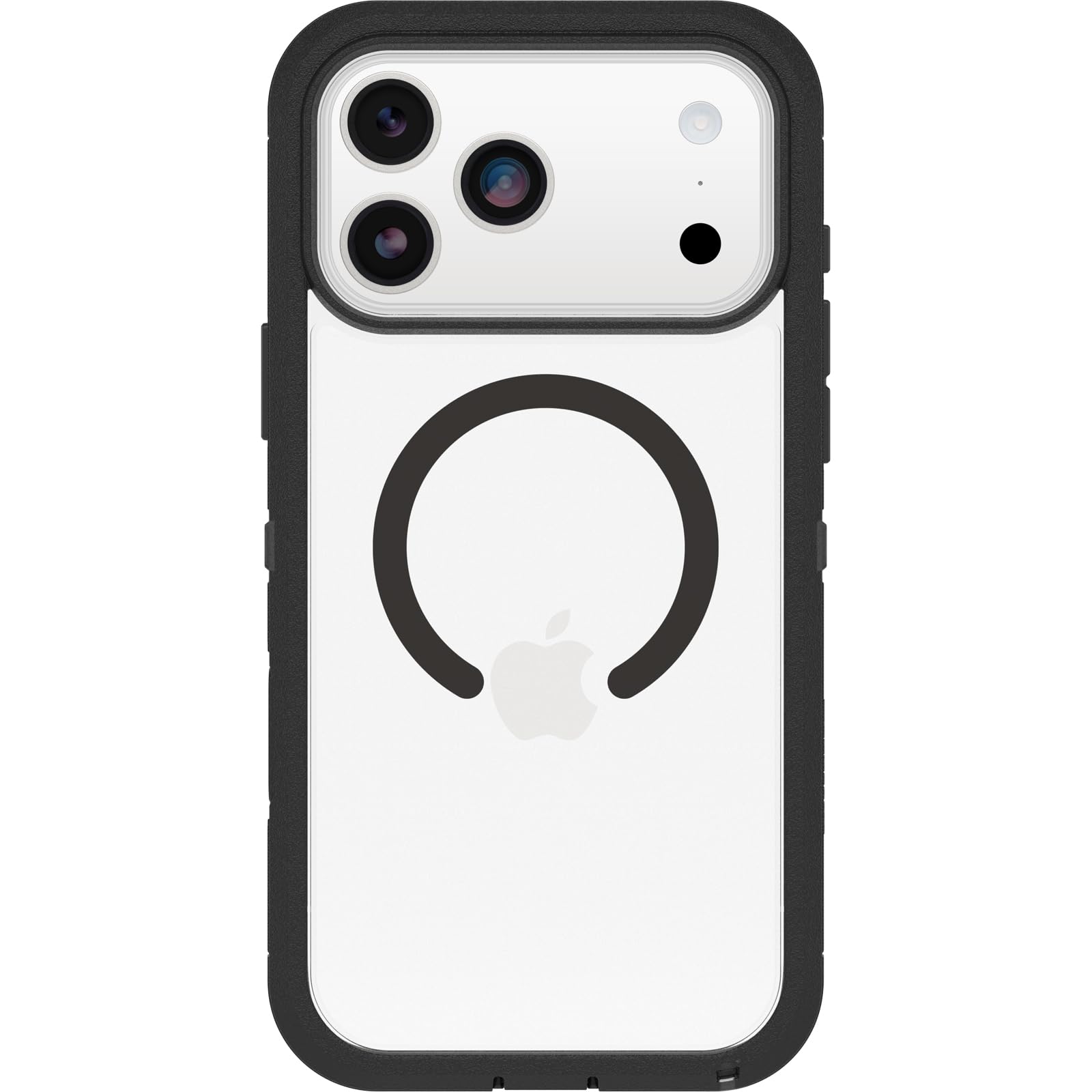OtterBox Defender Series Pro XT Clear MagSafe Etui do iPhone 17 Pro Max, Przetestowane 7 Razy Przetestowane Zgodnie ze Standardami Wojskowymi, Przezroczyste/Czarne, Bez Opakowania Detalicznego