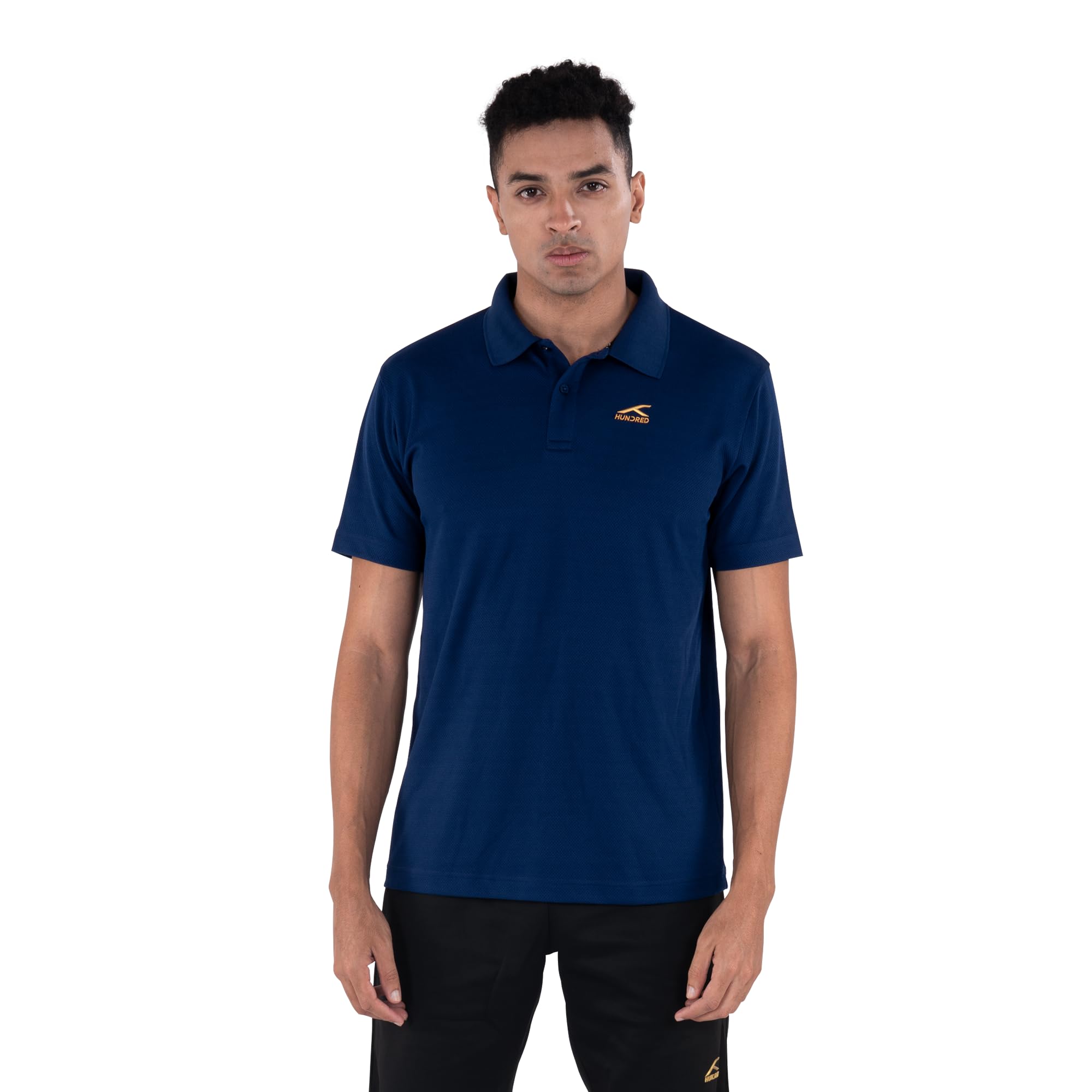 hundred HNDRD Polyester Unisex Everyday Polo T-Shirt |Moisture Transfer | Rapid-Dry | Temperature Control | Air-Dry Tech |Badminton | Football |Pickleball | Running |All Sports and Fitness-picture-15