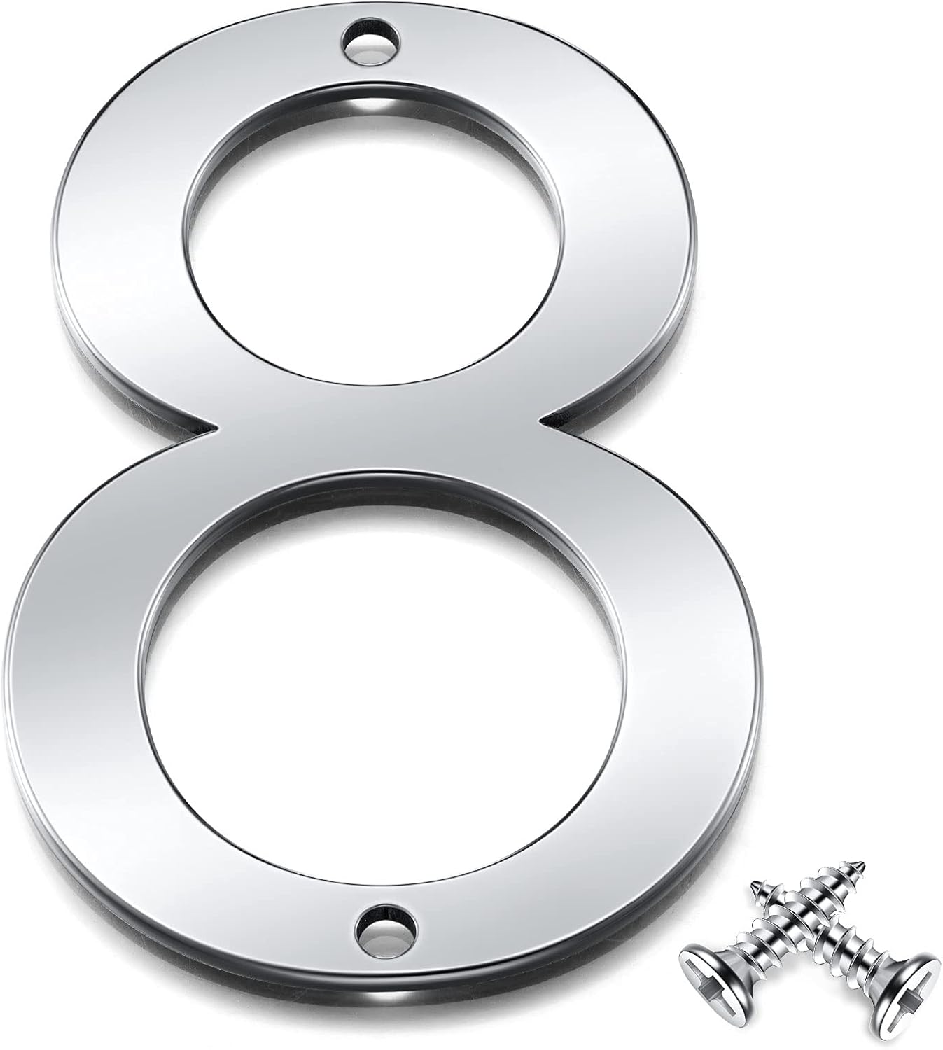 3 Inch Brushed FlushMount House Number Shadow House Address Number