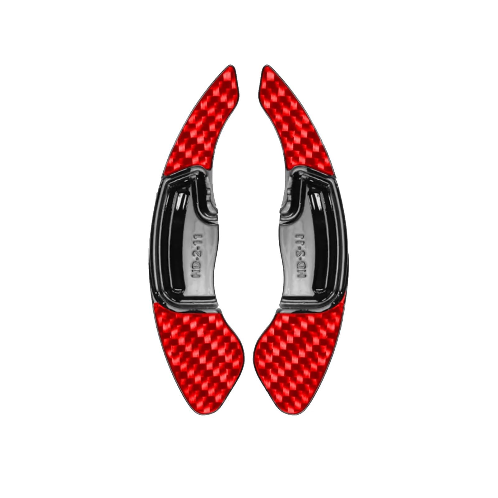 QBKGMEWCA Shift Paddles Interior Compatible for Acura MDX Modification ILX RDX TLX CDX Carbon Fiber Stickers(Type3)