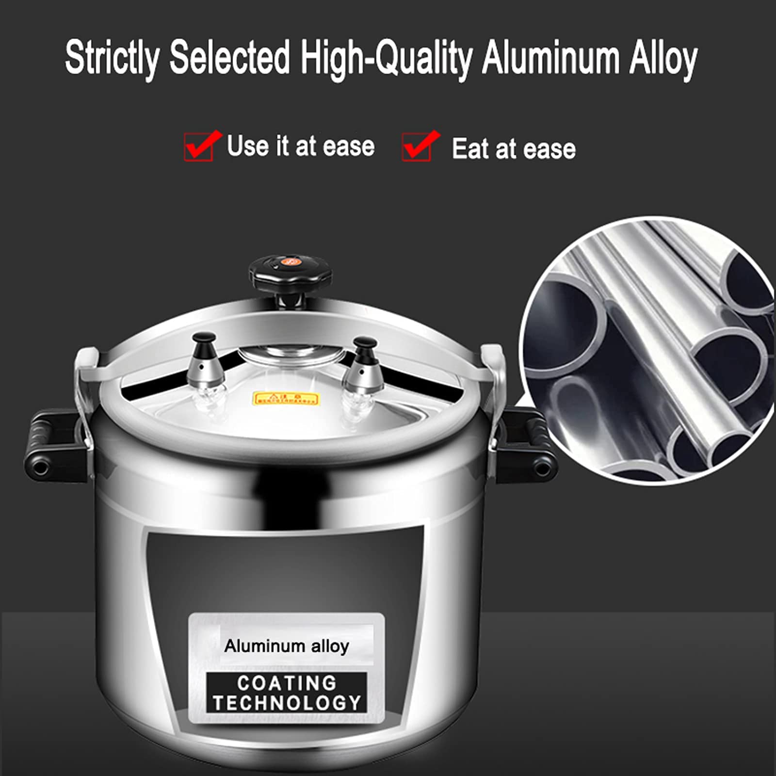 Autocuiseur Grande Capacité Alliage Aluminium Antidéflagrant Fond Composé - Cuisinière Gaz & Induction