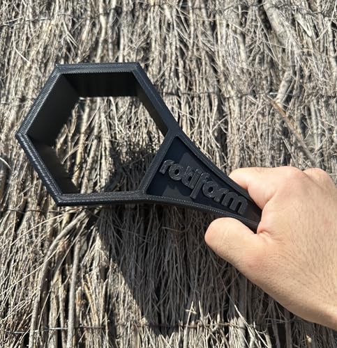 RusticHome Llave Para Rueda Rotiform, BBS y SpeedLine Para Tapa Central De Llanta 80MM Hexagonal/Llave de Tuerca Para Tapadera Central Hecho en 3D/ Rotiform Y BBS Para Llanta 3D 80MM