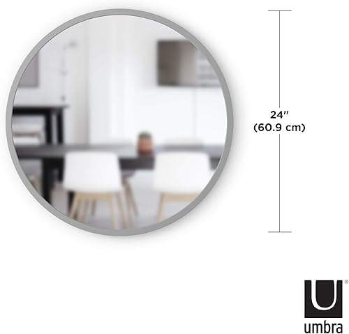 Vista 57 de Umbra - Espejo con marco de goma para entrada, de 18 pulgadas, color negro