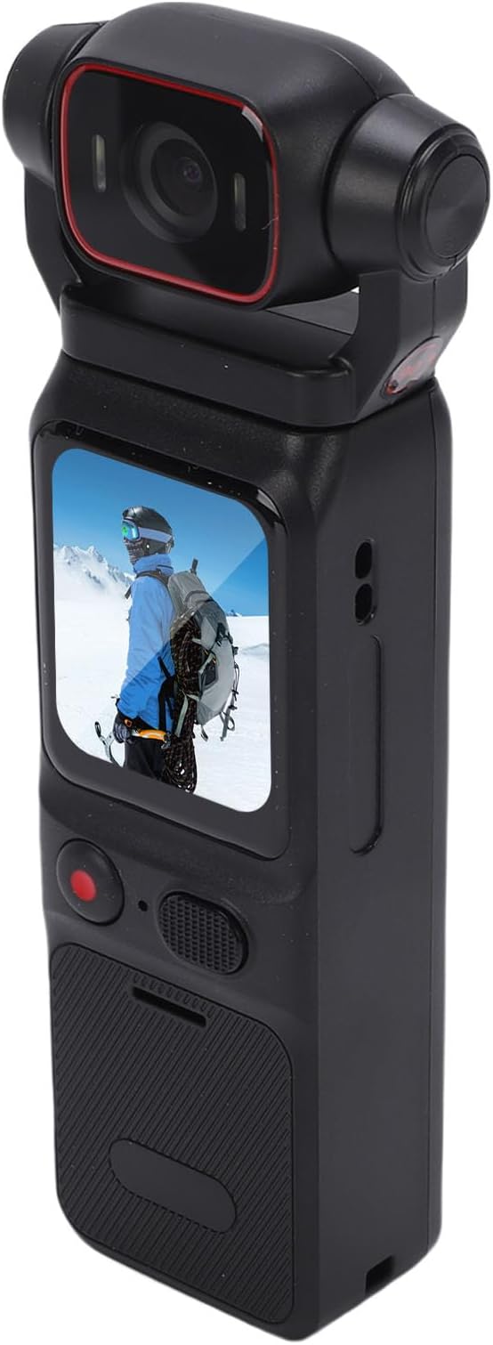 ASHATA 4K Handheld Camera Digital Camcorder Vlogging Camera with 1.69 Inch Touchscreen 6 Axis Gyroscope 180 Wide Angle Lens, for TikTok Travel Vlogs