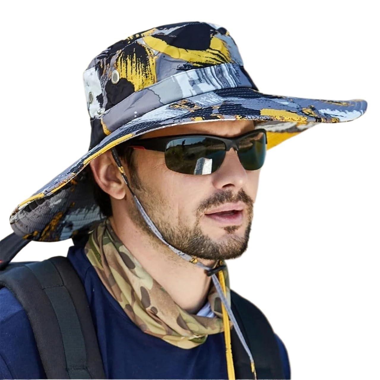 Wanderhut für draußen, Männer Camouflage Eimer Hüte Sommer Angeln Hut