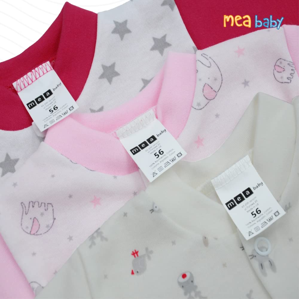 MEA BABY Veste bébé Unisexe à Manches Longues, Lot de 5, pour Filles et garçons (Parent)
