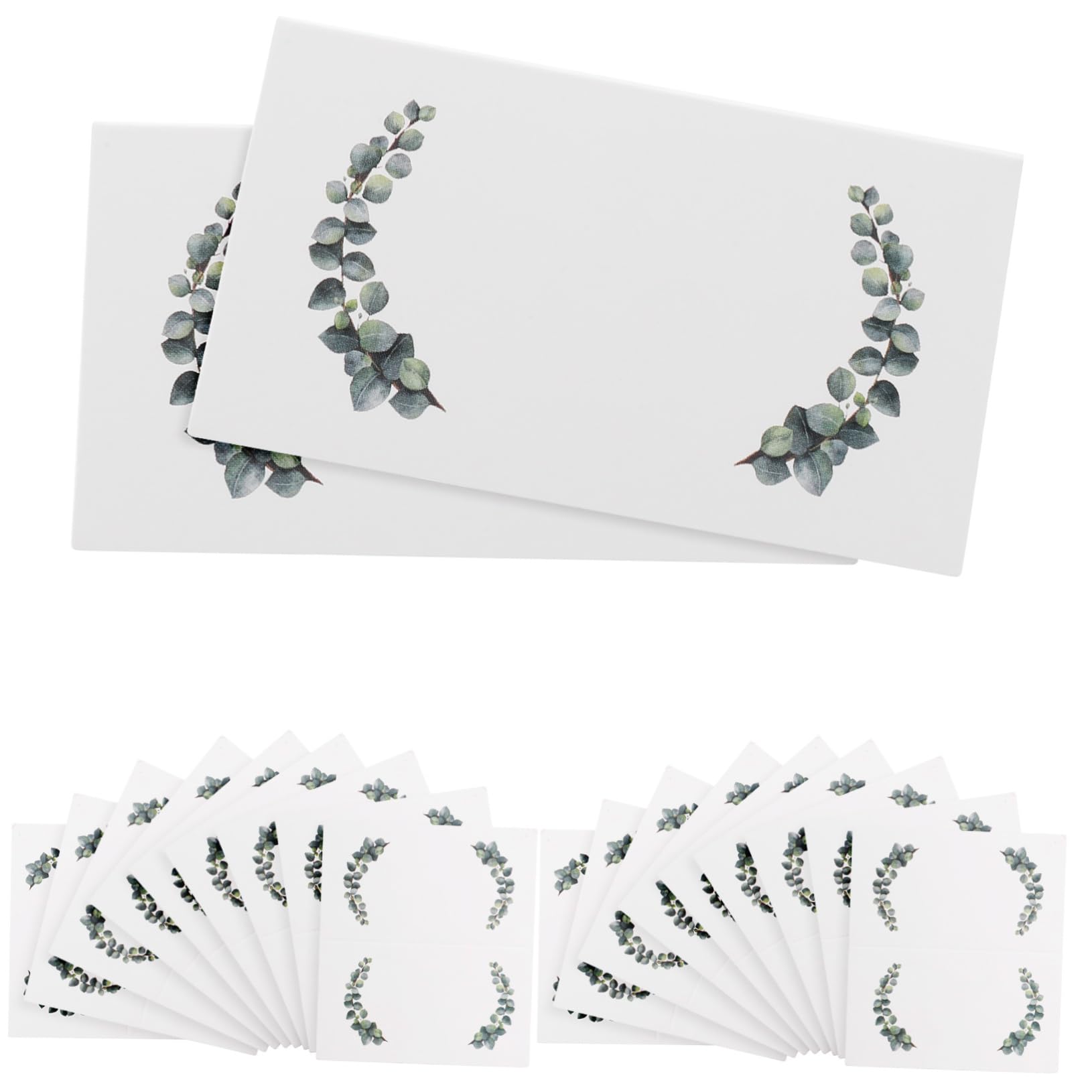 Mobestech 4 Set Bigliettini Segnaposto Per Con Design Foglie Cartoncini Per Nomi Per Matrimoni Feste E Ristoranti 100 Pezzi*4