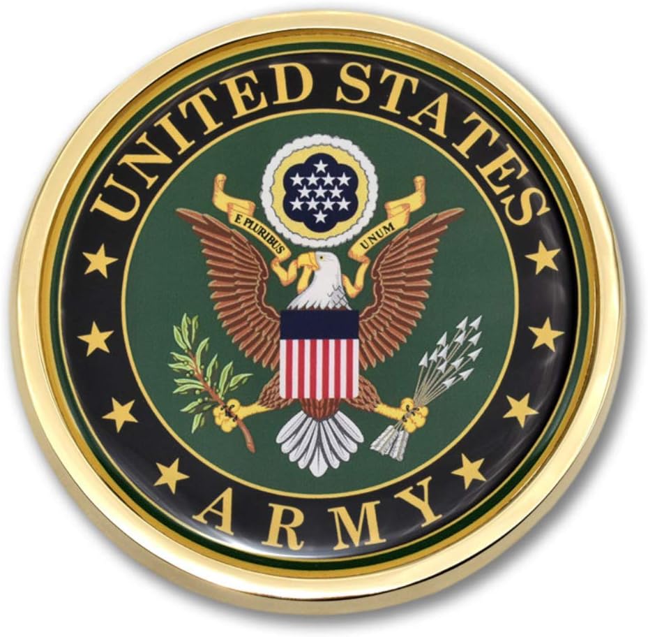 U.S. Army Crest Chrome Auto Emblem
