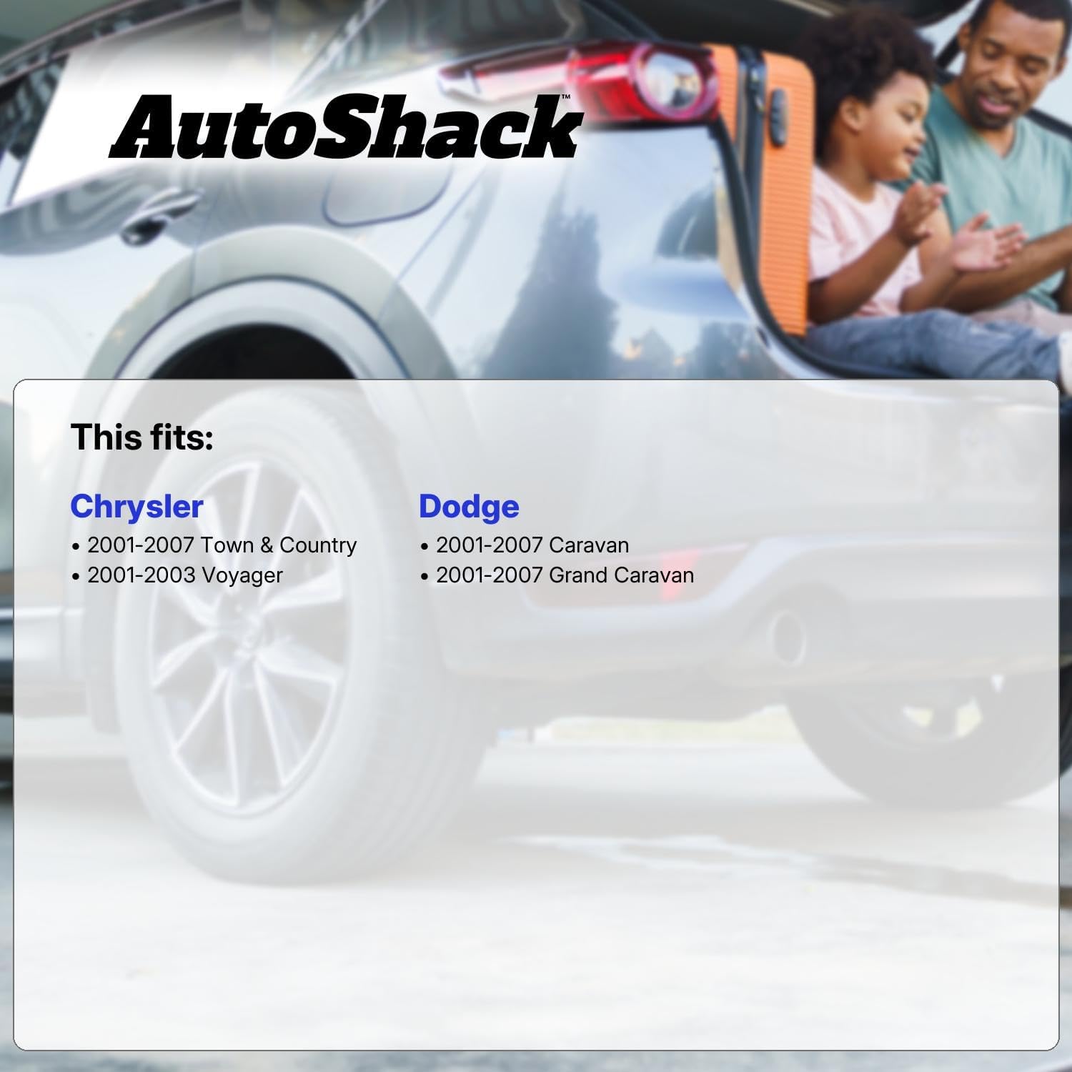 AutoShack Front Complete Strut & Coil Spring + Shock Absorber Replacement for 2001-2007 Dodge Grand Caravan 2001-2007 Chrysler Town & Country 2001-2007 Dodge Caravan 4-PC Kit
