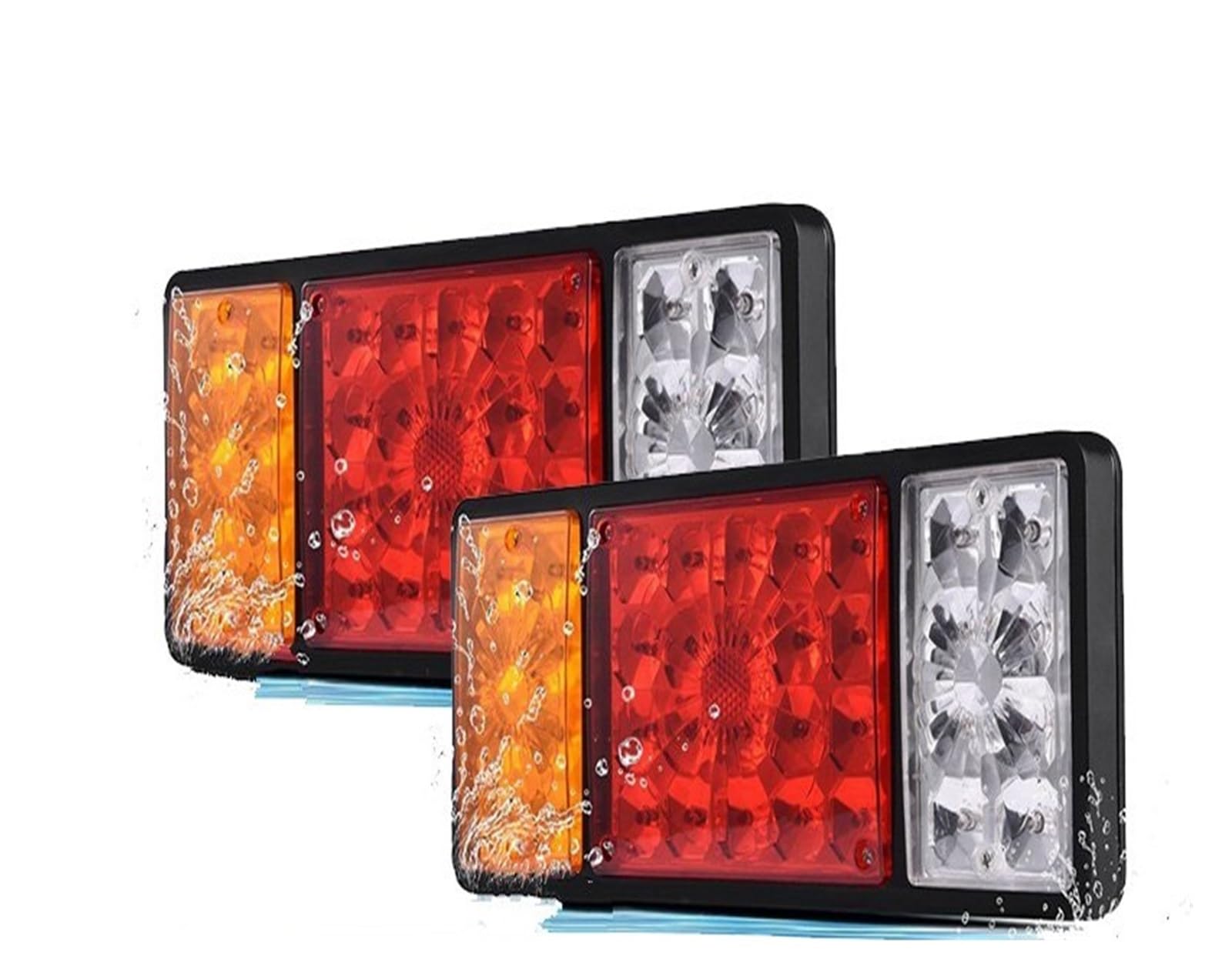 Fanali Posteriori 12V/24V LED Fanale posteriore Luce freno Fanale posteriore Lampada freno posteriore Indicatore di direzione Van Indicatore di retromarcia Fanale Faro Posteriore ( Misurare : A 2 x 36