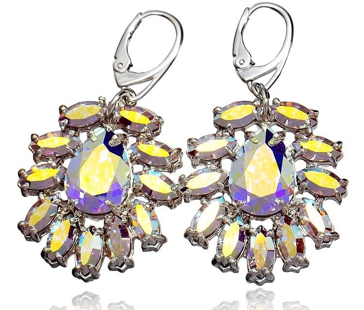 Boucles d'oreilles argent 925 scintillantes pour vos soirées