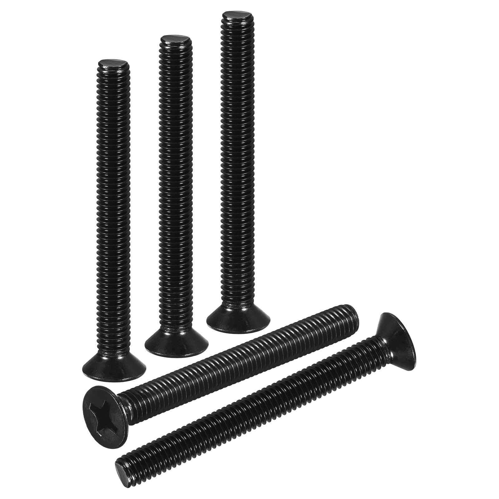 DTGN #6-32x1-3/4" Flat Head Countersunk Machine Screws - 20pcs - Good for Furniture and Machinery - 304 Stainless Steel Phillips Machine Screws Bolts - Black Oxide Finish — image 1