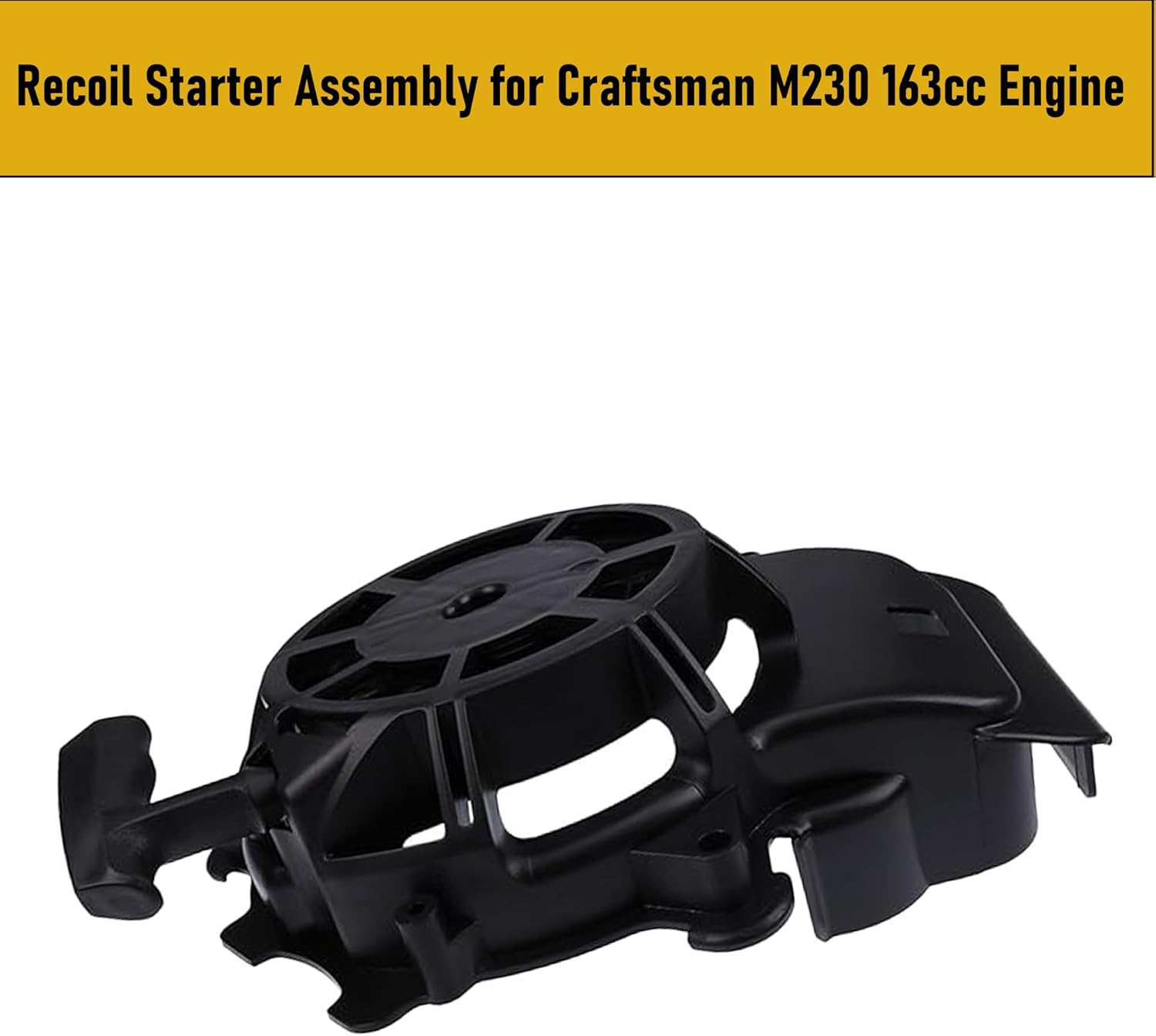 Recoil Starter Compatible with Briggs and Stratton 163cc Parts and Toro Recycler 22 Pull Start Assembly. Recoil Starter Assembly Compatitble with Craftsman M230 163cc Engine.