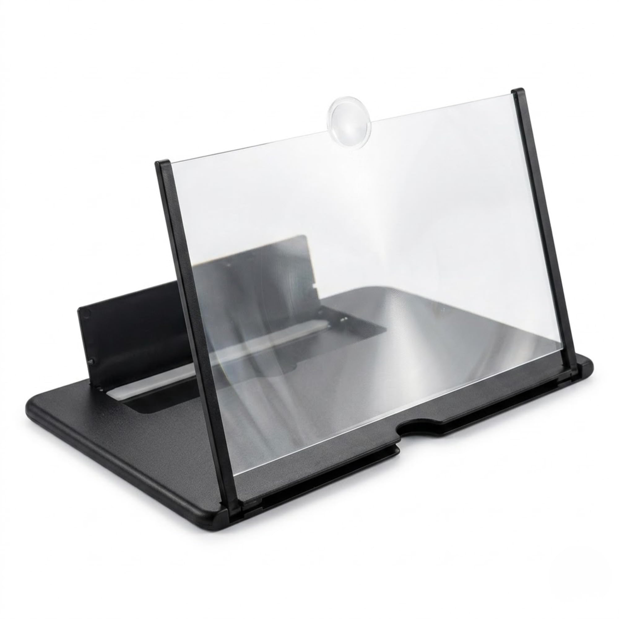 Drumstone 12 Inch Mobile Screen Magnifier HD Smartphone Display Amplifier Portable Foldable Stand Screen Enlarger for Movies Reading Video Watching Travel Black-image-35