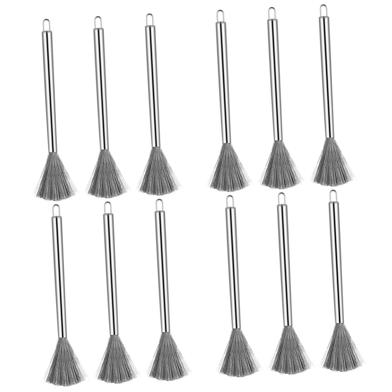 UPKOCH Cepillo De Limpieza Inoxidable Cepillo Flexible para Olla Y Utensilios De Cocina para Platos Y Sartenes No Superficies 3 Piezas X 4