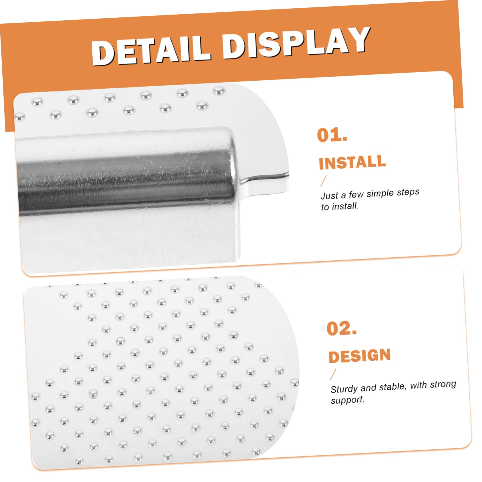 Reposapiés Elevables Aplicables para Silla de Ruedas 2 Piezas, Placa de Aluminio de 7 Pulgadas, Diseño Resistente y Ergonómico, Accesorios para Movilidad y Uso Doméstico, Soporte