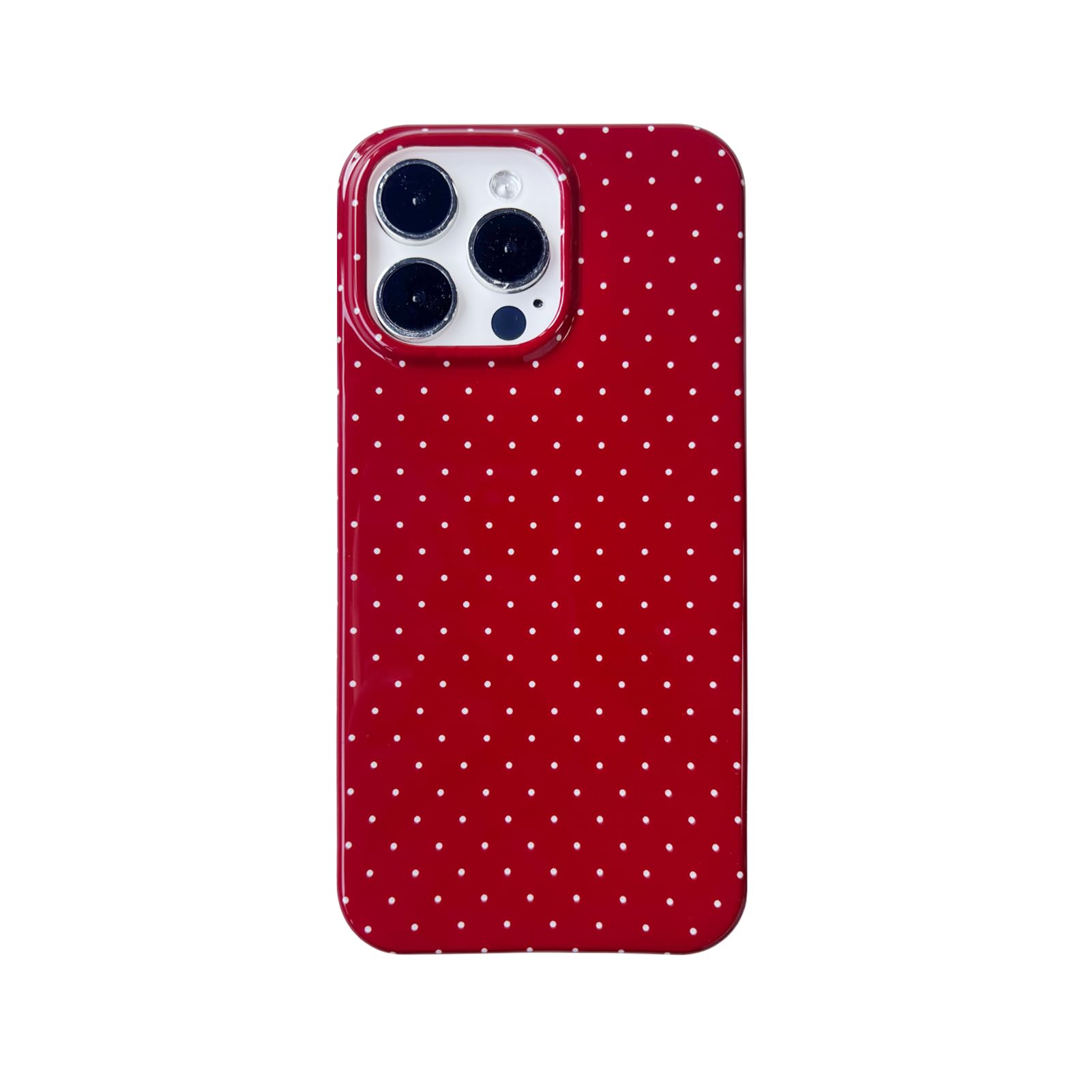 Amazon.com: Reezaddin Vintage Red Polka Dot Phone Case for iPhone
