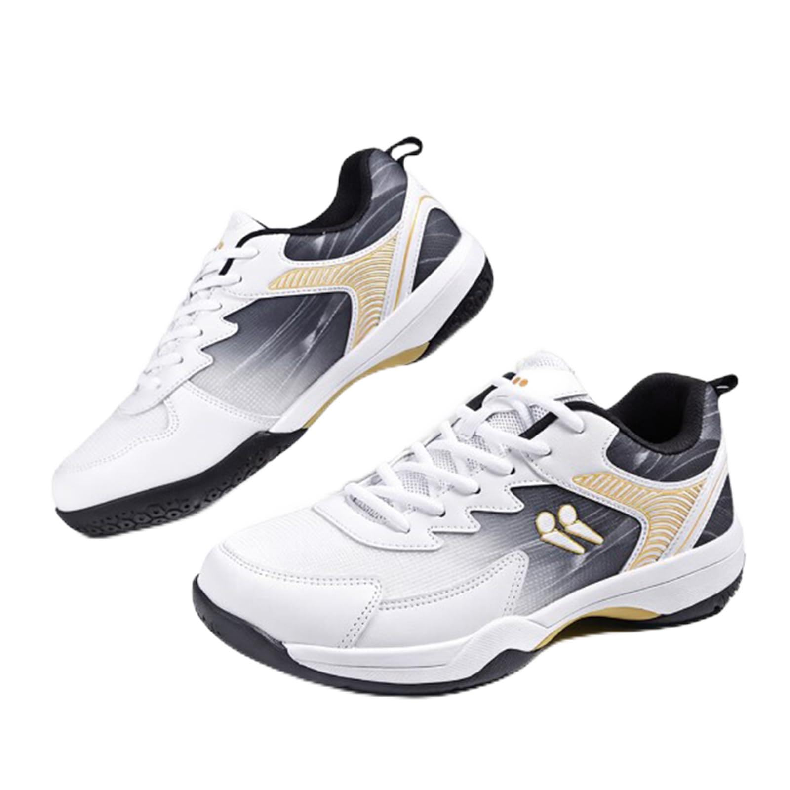 Mens Lightweight Badminton Shoes - Breathable Tennis Volleyball Shoes - Durable Table Tennis Sneakers for Men Women
