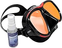 Vista 14 de Máscara Tidal - Máscara avanzada de buceo antivaho para buceo, esnórquel, buceo libre y natación. Lente de vidrio templado gran angular. La mejor