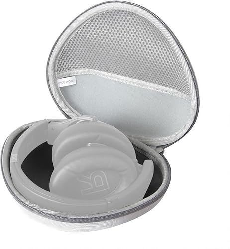 Anker Soundcore Life Q20  Q10 - Funda rígida de viaje para auriculares híbridos con cancelación activa de ruido (plateado)