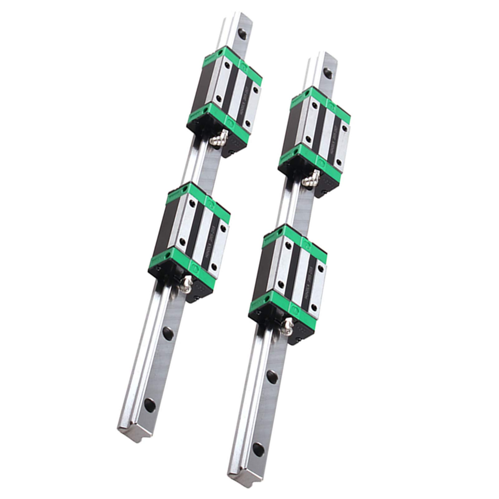 Guida lineare 2 pezzi HGR 20-1500 mm binario lineare con 4 blocchi scorrevoli per stampanti 3D, macchine CNC, dispositivi elettrici, macchine mediche