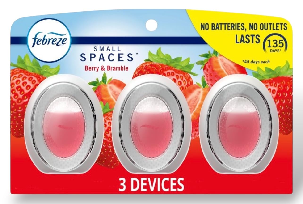 Small Spaces Air Freshener Berry & Bramble, .25 fl. oz., Pack of 4