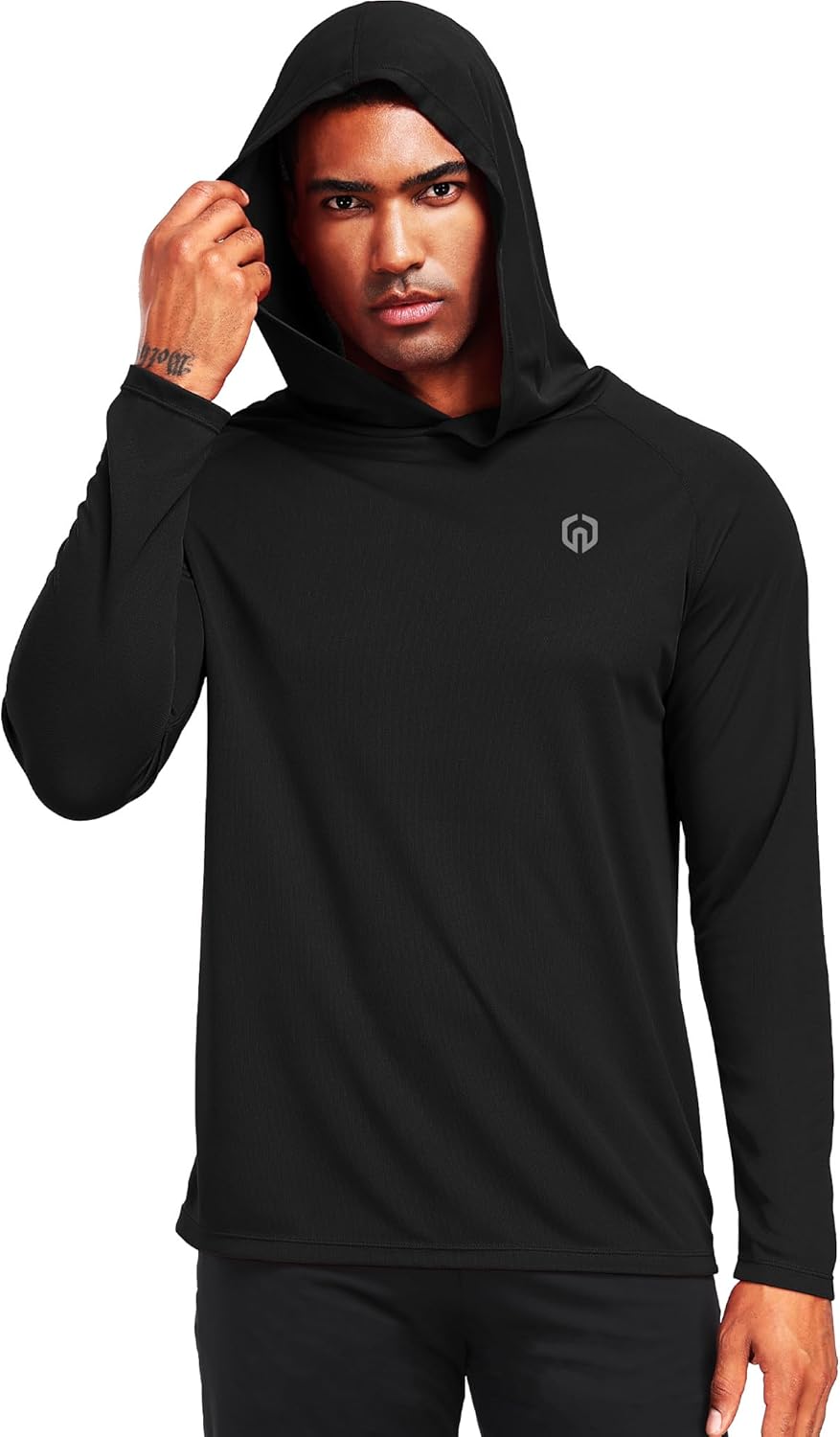 NELEUS Men's Workout Long Sleeve Running Shirts Mesh Fishing Hiking T-Shirts/Hooded - Image 4