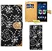 Produktbild FoneExpert® Wiko Fever 4G Handy Tasche, Bling Luxus Diamant Hülle Wallet Case Cover Hüllen Etui Ledertasche Premium Lederhülle Schutzhülle für Wiko Fever 4G (Schwarz)