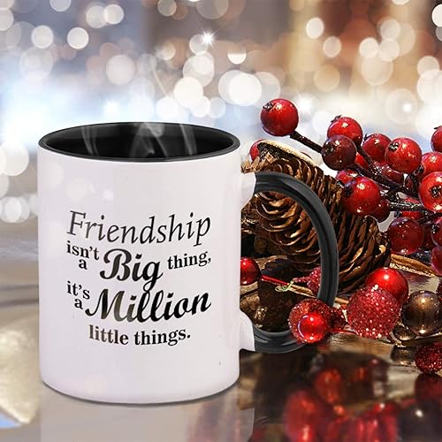 Miniatura 6 de Style In Print Black Friendship Isn't A Big Thing It's A Million Little Things - Taza de cerámica de colores, color negro