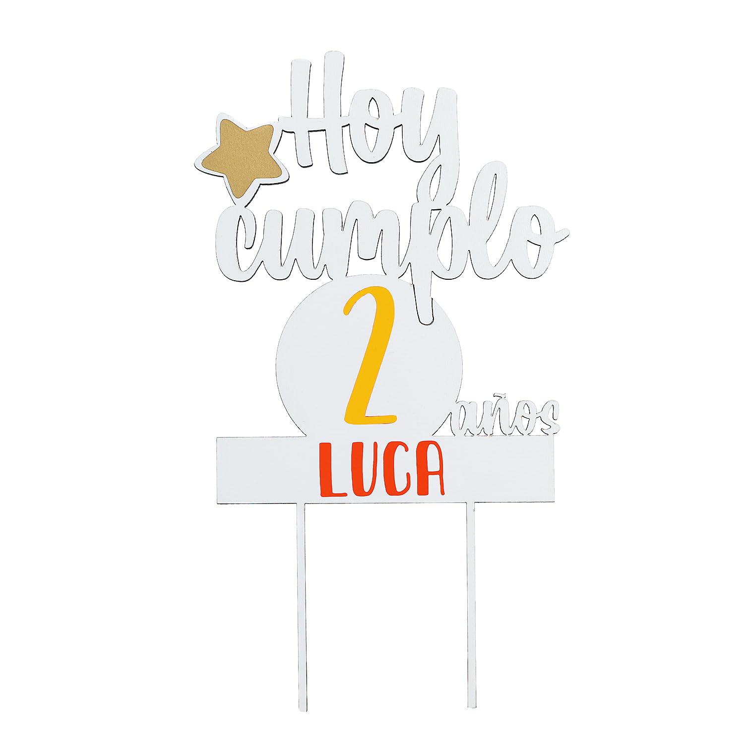 Pack Cumpleaños Infantil Personalizado - Incluye Corona, Camiseta Temática y Topper decorativo para Tarta - Decoración para Fiesta de Niños. Modelo Wild life. (Camiseta talla 1 año, Manga Corta)