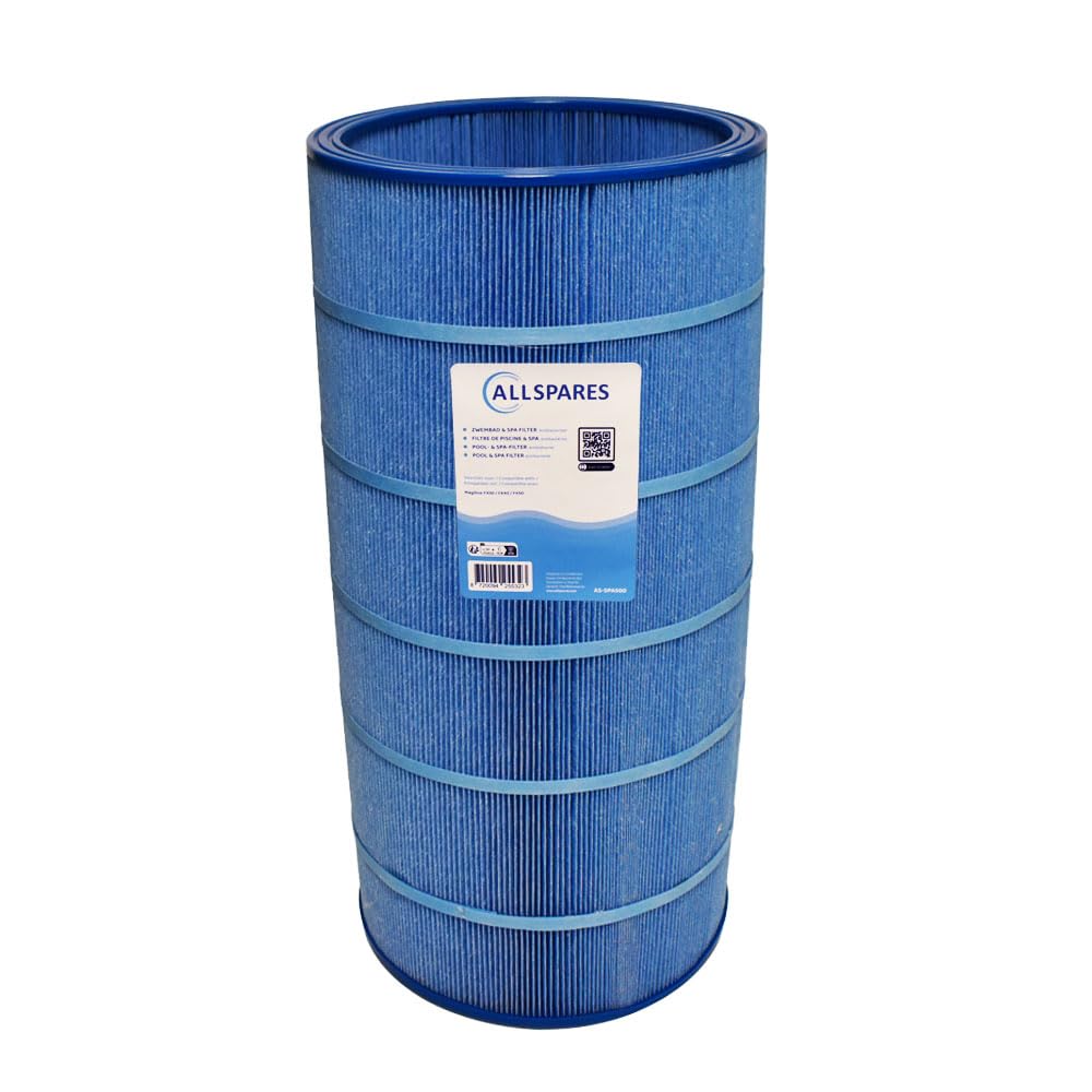 AllSpares Whirlpool Cartouche filtrante antibactérienne de rechange pour Magiline FX30 | FX40 | FX50 | Ø 295 x 605 mm | Ouverture 25 mm | Filetage intérieur 25 mm