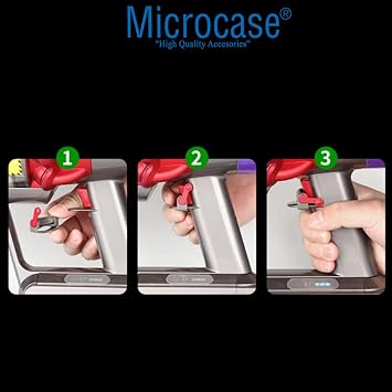 Microcase Dyson V15 V11 V10 V8 V7 V6 için Tetik/Güç Düğmesi Kilidi -AL4798