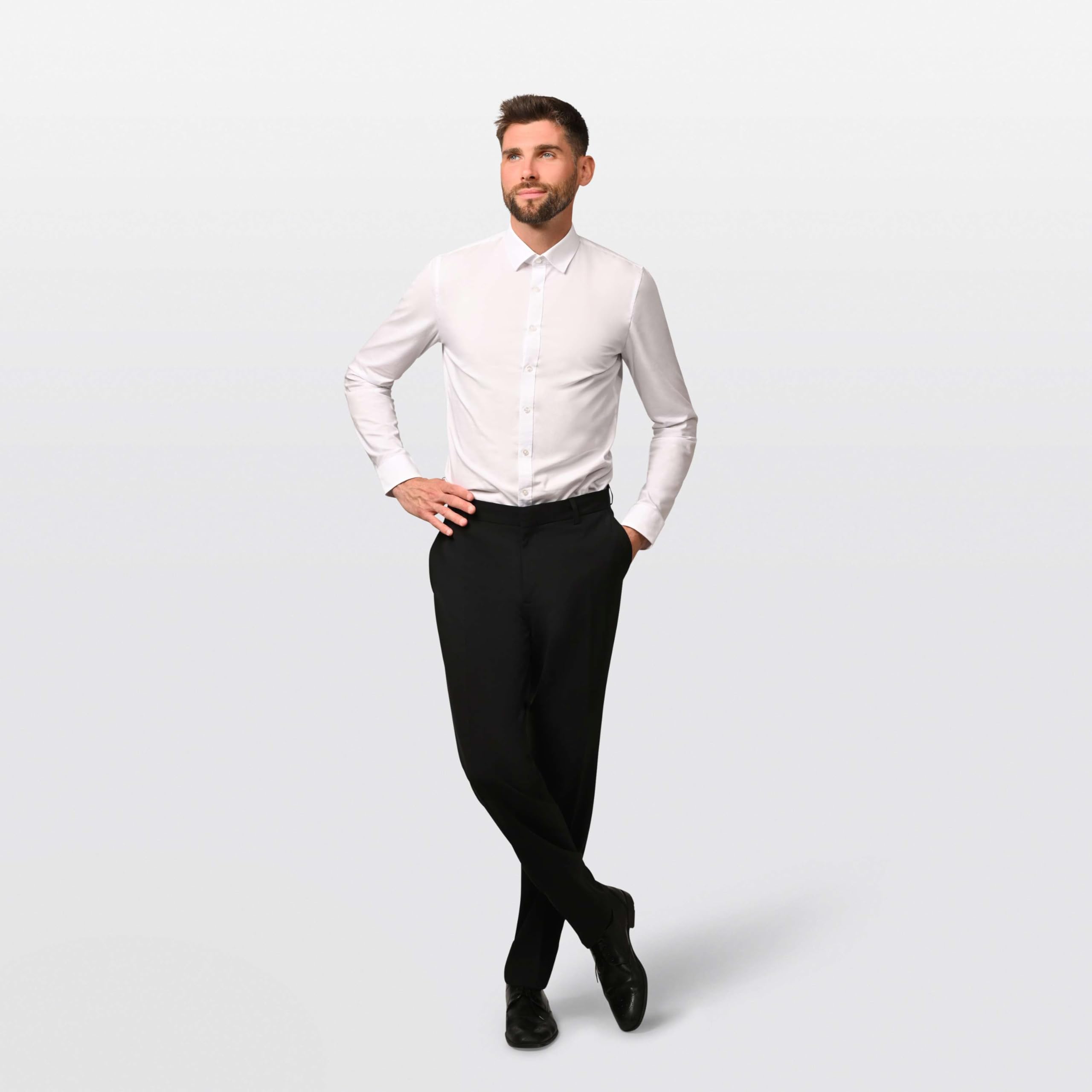 Anzugsakko Herren 2-Knopf Sakko - oder Business Anzug mit Anzughose - Regular-Fit - Sakko und Hose in verschiedenen Größen kombinierbar - mit Kleidersack