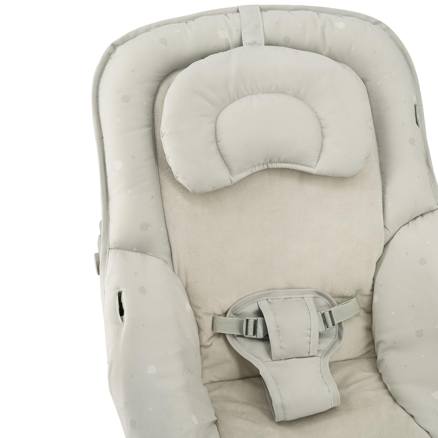 Mecedora MoMi LAPIS para niños hasta 12 kg, a pilas, arnés 3 puntos, barra con 2 juguetes, respaldo 3 posiciones, 8 melodías, control volumen, 3 modos de vibración
