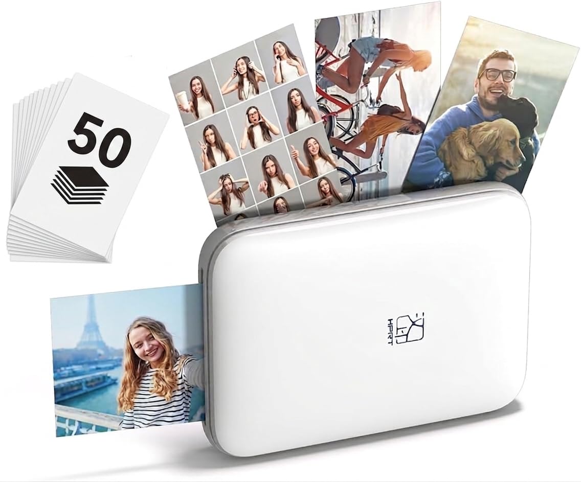 Amazon.com: HPRT MT53 Mini Photo Printer with 50 Sheets Adhesive