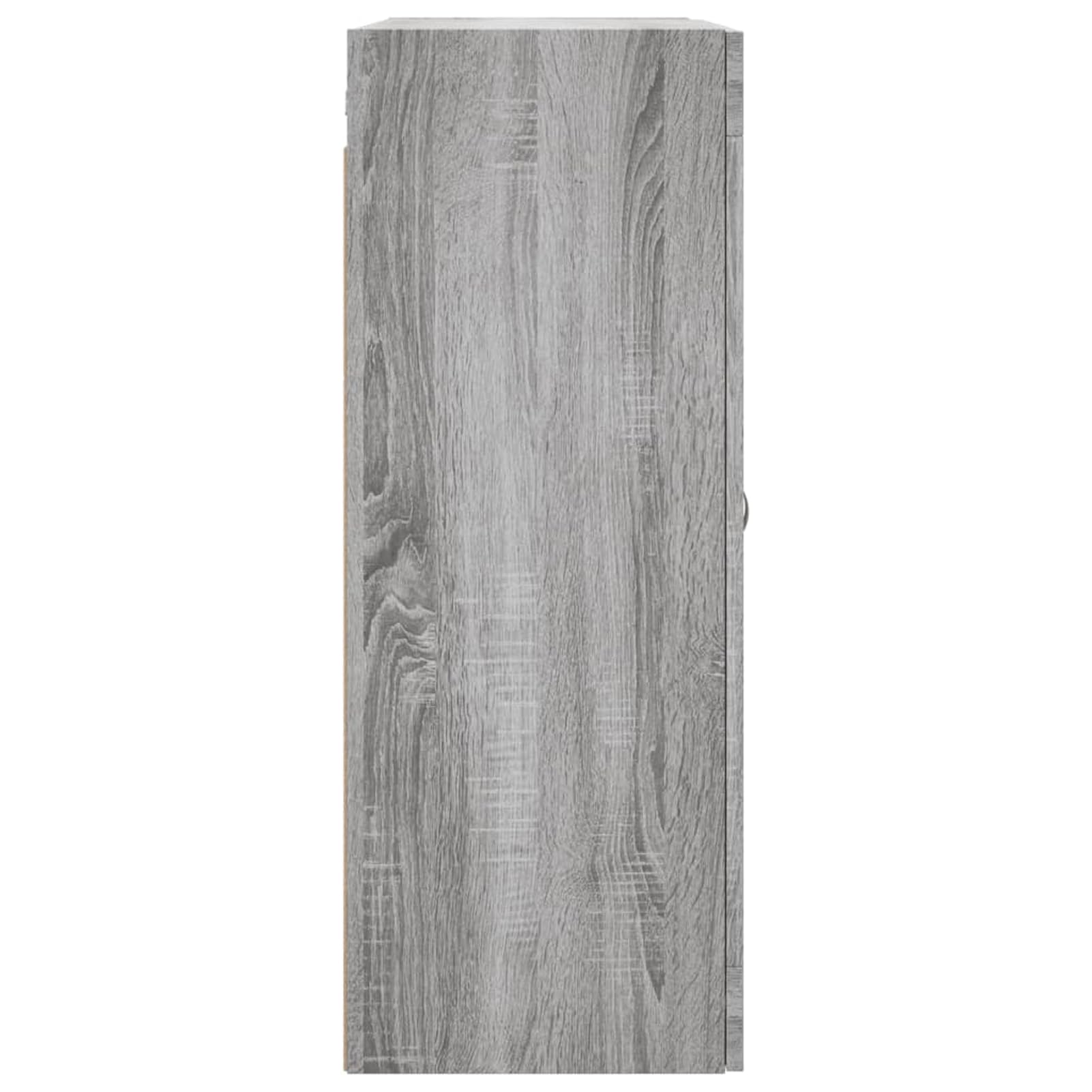Szafki ścienne 2 szt. ze szklanymi drzwiami materiał drewnopochodny szary Sonoma 69,5 x 34 x 90 cm do nowoczesnego wystroju