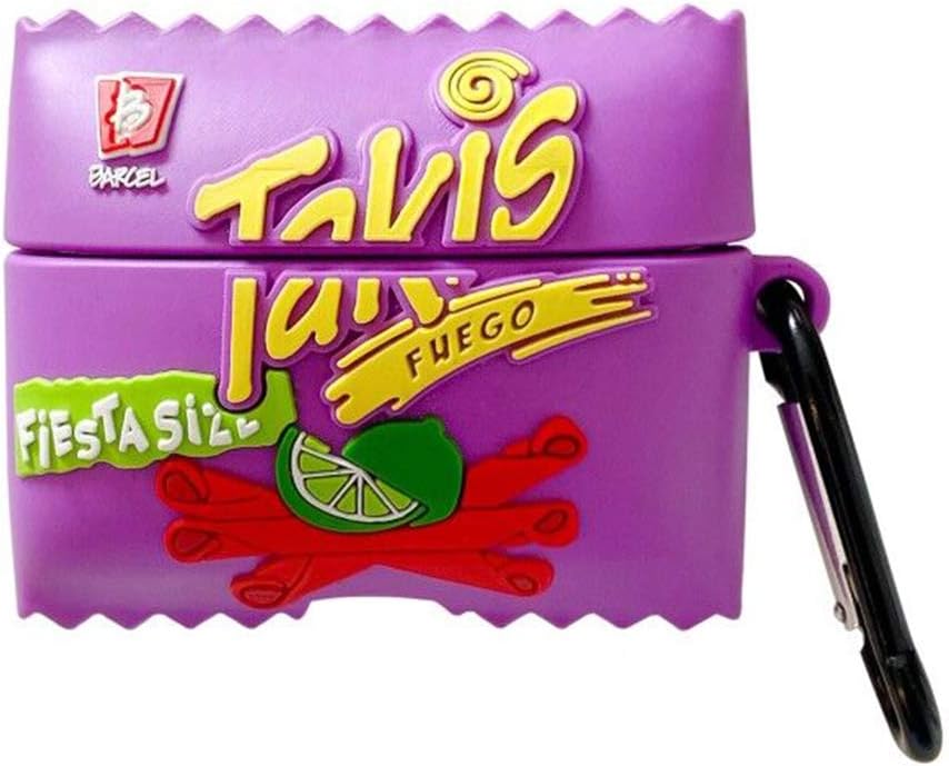 Airpod Pro Case, Cute 3D Funny Takis Cartoon Soft Silicone Cover, Kawaii Cool Keychain Design Skin, for Girls Children and Boys Airpod Pro Case (KANSDF/PRO/Takis Potato Chips)