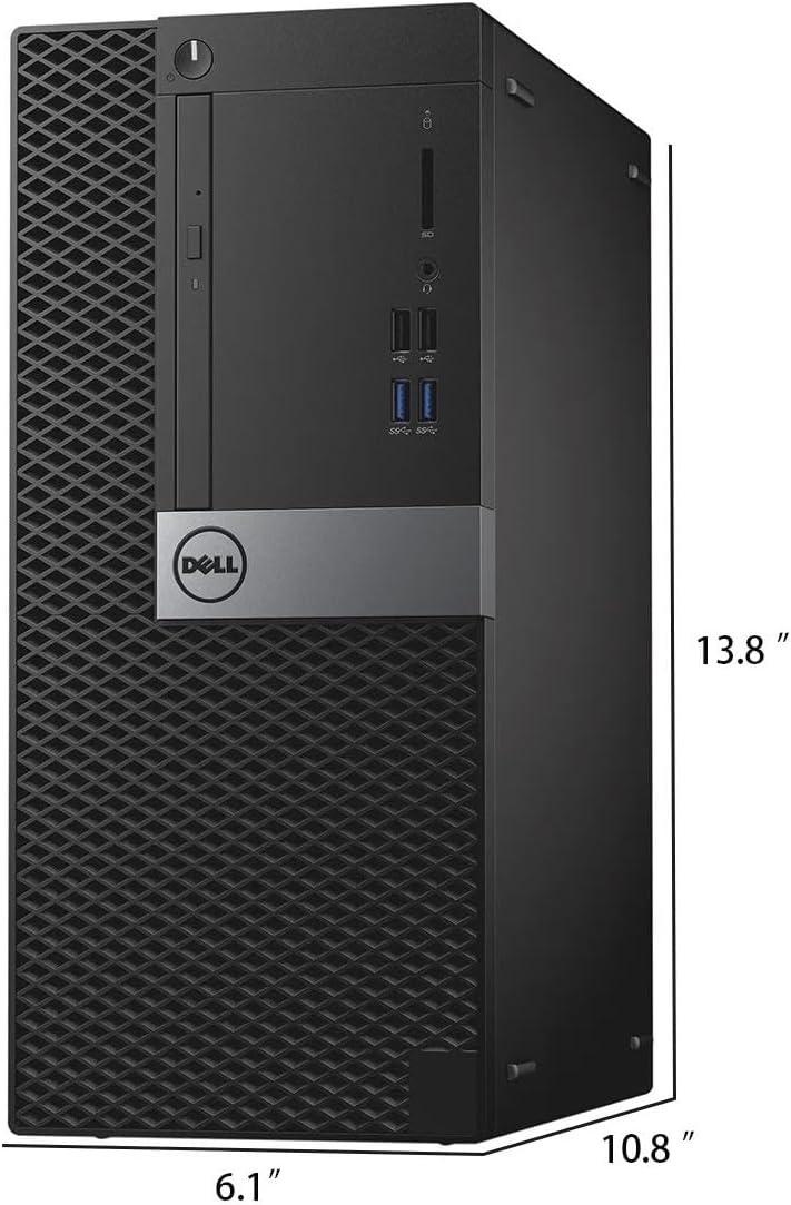 Dell OptiPlex 3040 Mini Tower Computer Desktop PC, Quad-Core i5-6500 up to 3.6 GHz, 16GB RAM, 256GB SSD, Keyboard and Mouse, WiFi, BT, Windows 11 Pro (Renewed)