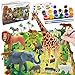 Produktbild AYUQI Kunsthandwerk für Kinder, 3D-Malerei Wildes Tier Malset Bastelset für Kinder Vorschule Lehrreich Spielzeug für Jungen Mädchen DIY Spielzeug Bastelsets Partyzubehör für Kinder