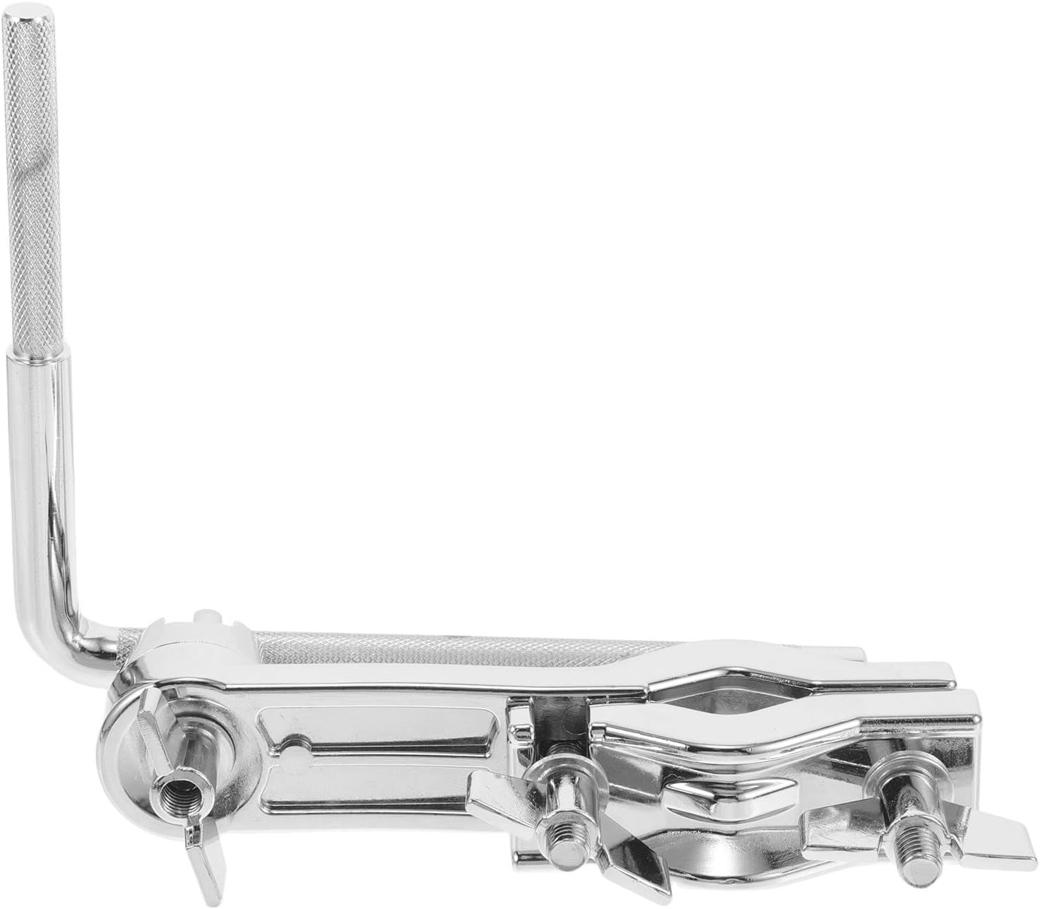 Toddmomy Drum Mount Clamp Rack with Cowbell Holder and Curved Stick Expandable Multipurpose Bass Drum Mounting Hardware for Percussion Instruments