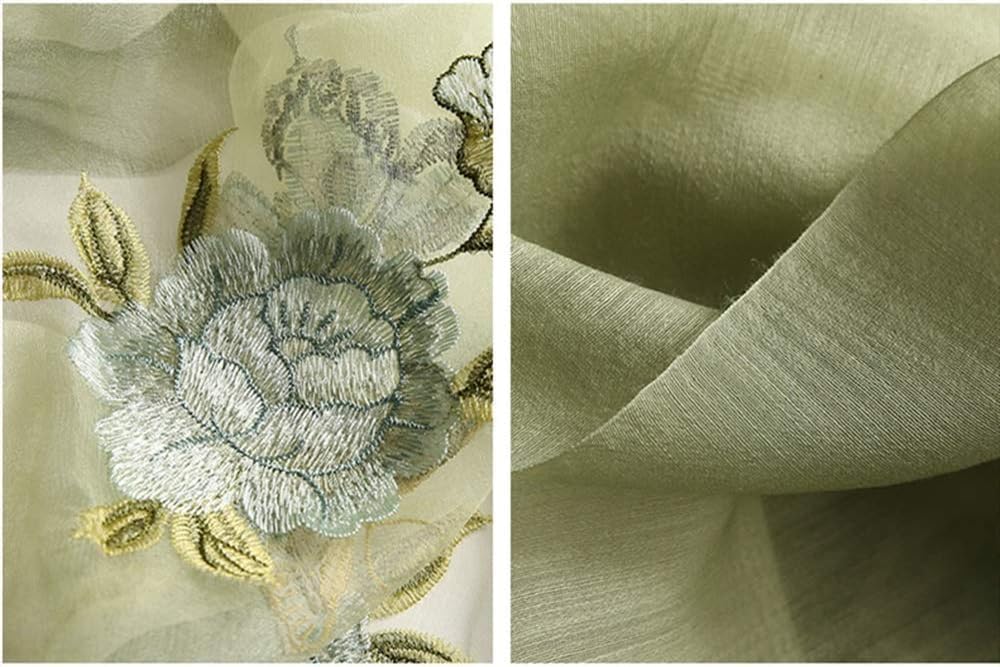 EVANEM] 絹のスカーフ シルクスカーフ秋ワイルド刺繍マルベリーシルク