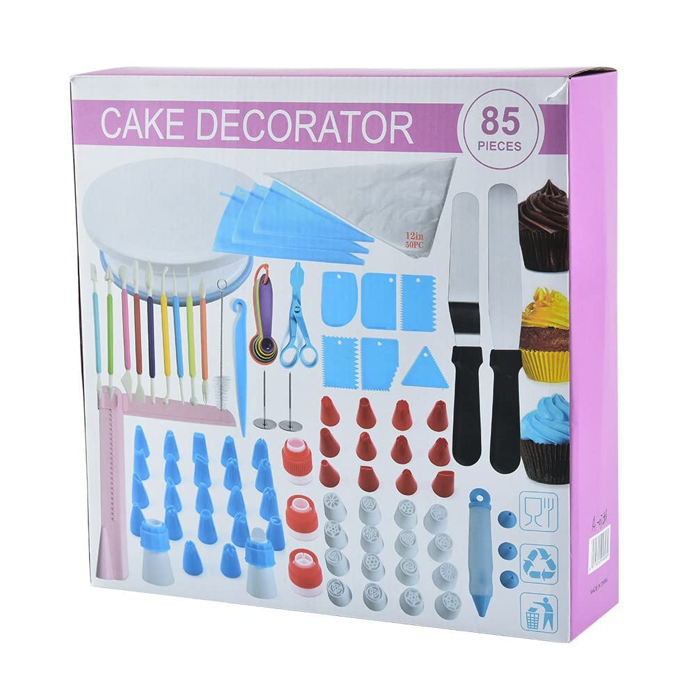 Lot de 85 embouts plastique décoration gâteaux pour glaçage réussi