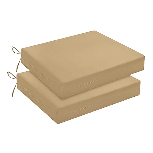 downluxe Outdoor Chair Cushions Set of 2 for Patio Furniture,