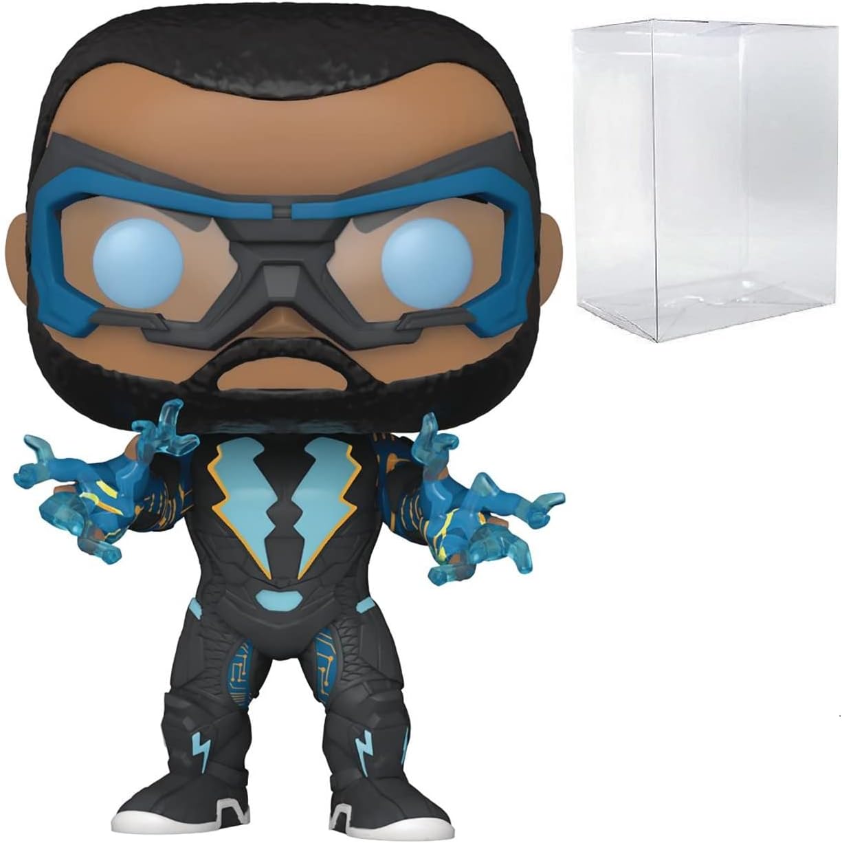 POP Black Lightning - Black Lightning Funko Vinyl Figure (Bundled with Compatible Box Protector Case)