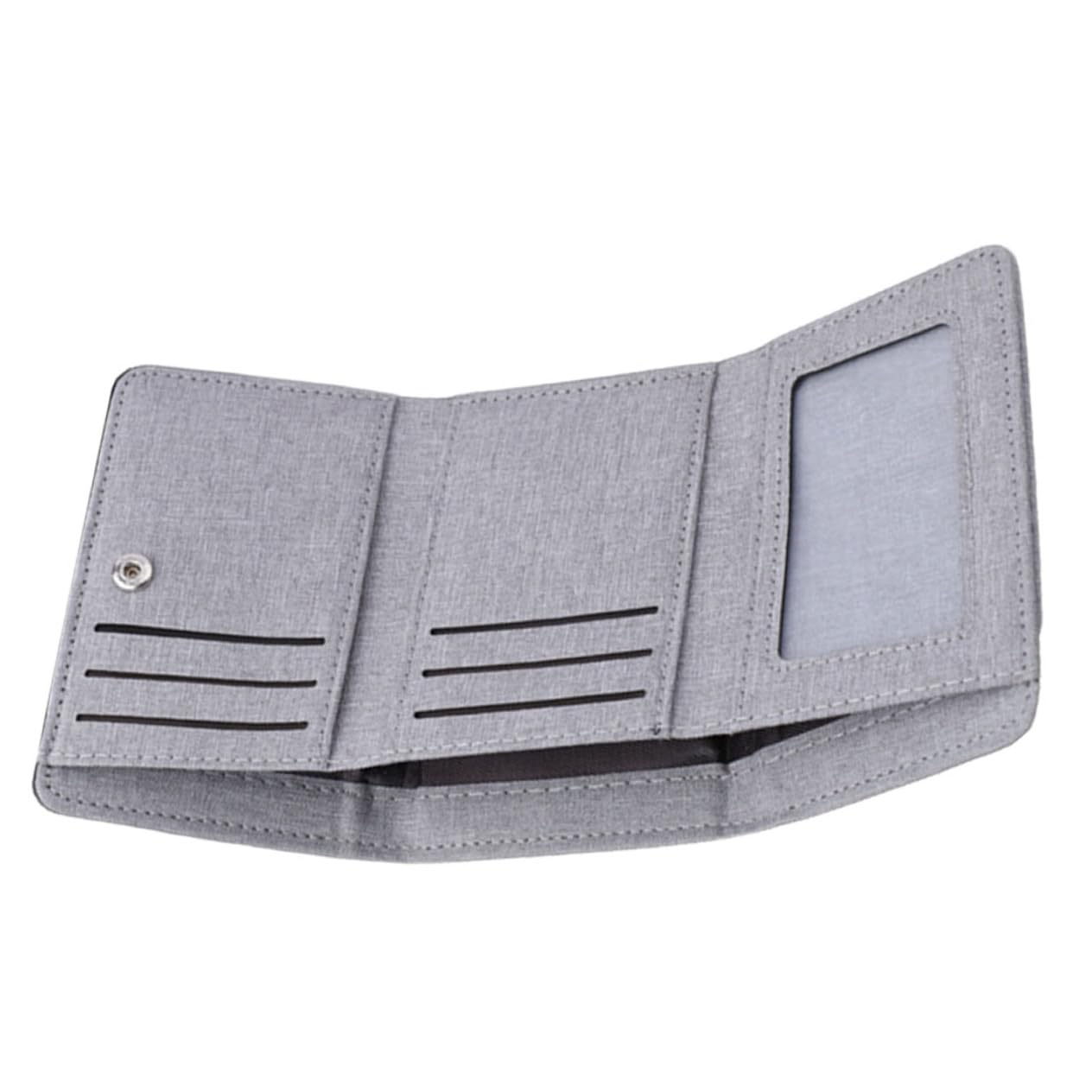 4piezas Cartera Tarjetero para Hombre Canvas Organizador De Tarjetas De Identificación y Crédito Práctico y Ligero para Oficina y Viajes