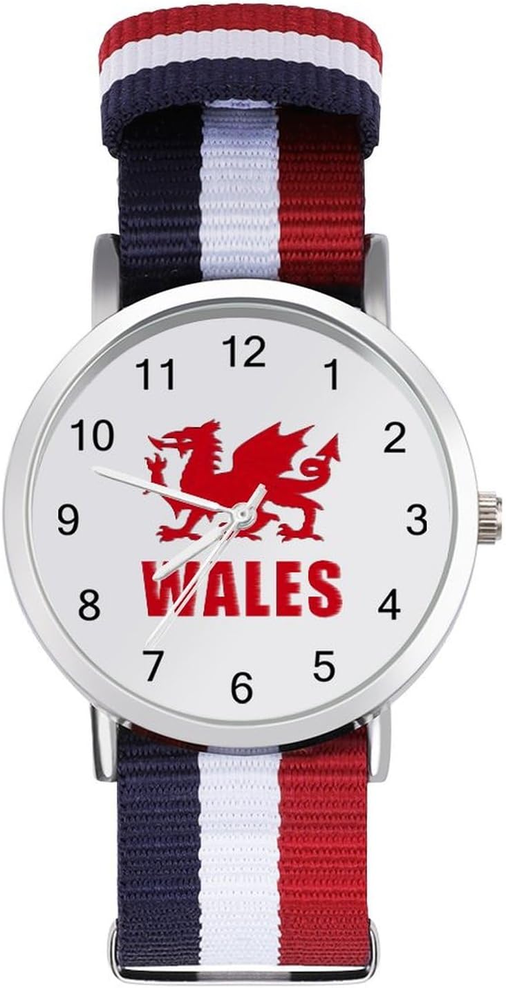 Wales Welsh Dragon Funny Wrist Watches for Men Women Fashion Graphic Watch for Work Workout