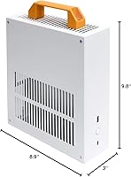 Vista 8 de Caja Mini Itx - Nuevo K29 (Acero), 2 Manijas que Pueden Instalarse, Panel Ventilado - 2 Paneles Laterales de Acero y 1 Acrílico / Caja SFF de 4L