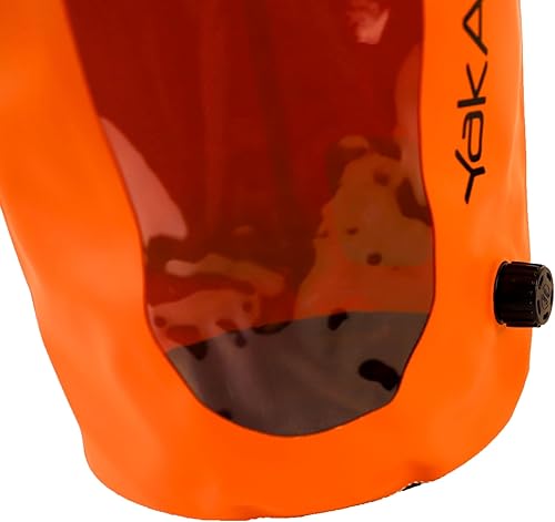 Miniatura 5 de YakAttack Bolsa seca impermeable enrollable de 10L con válvula de aire, duradera y resistente al agua, almacenamiento compacto, elimina el aire
