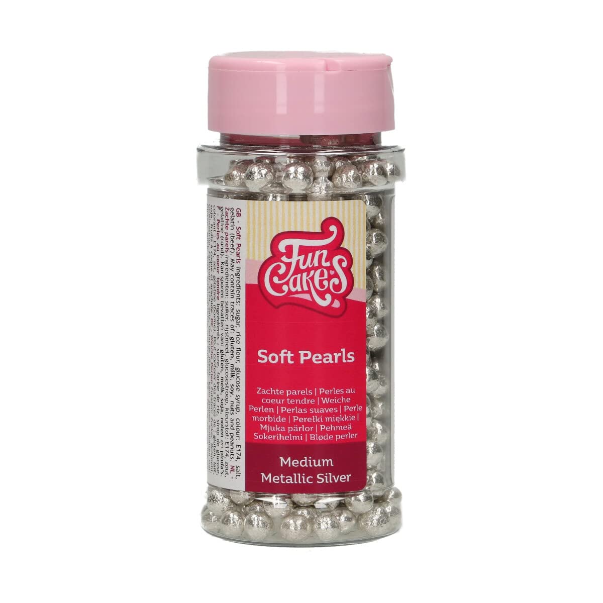 Funcakes Silver Expired - Soft Pearls Medium Metallic 55G [Dec 2025]